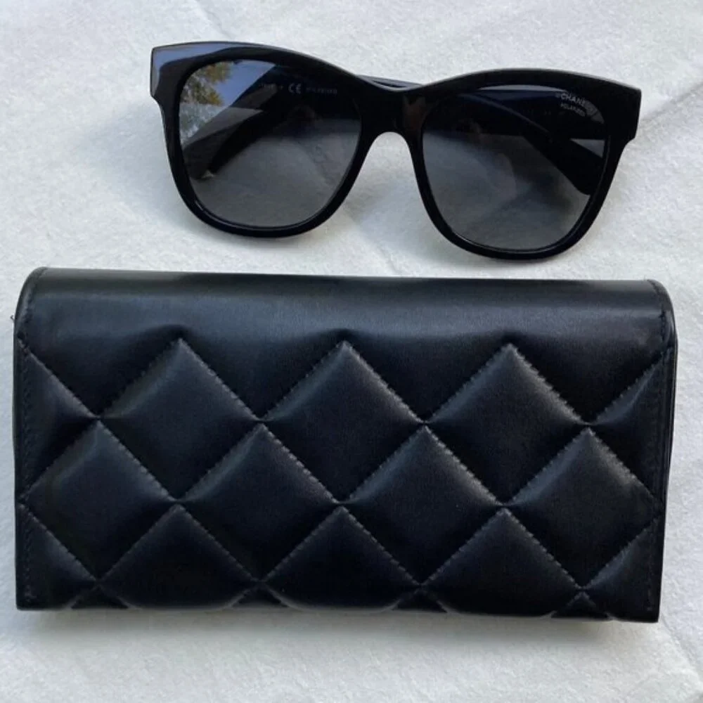 CHANEL Black Square 5380 Polarized Sunglasses - Picture 11 of 16